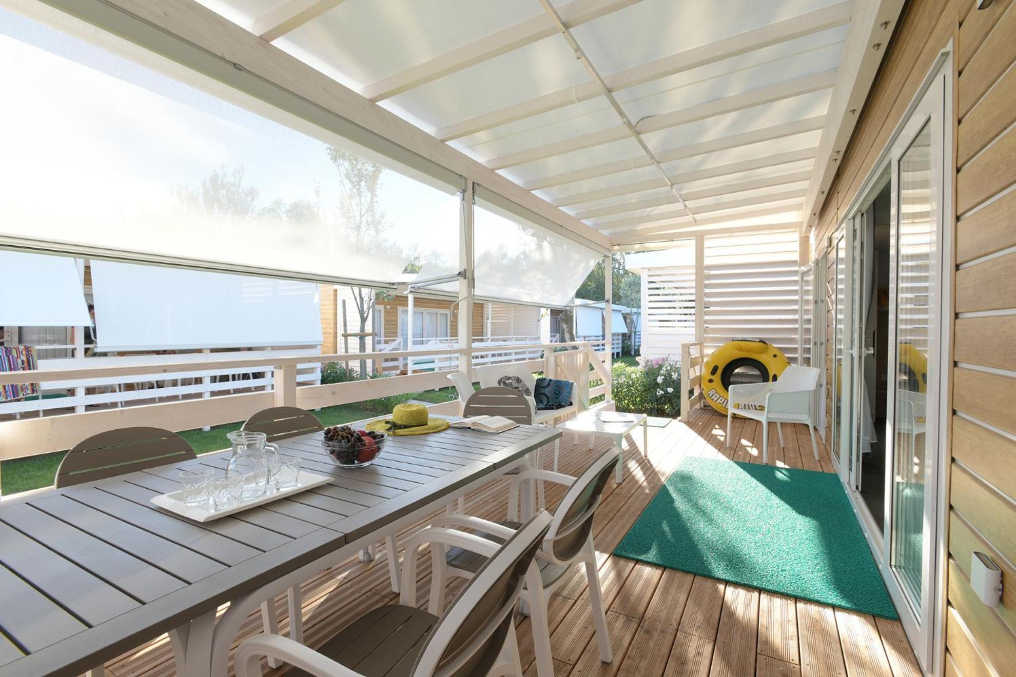 Isamar Holiday Village Ca Lino Esterno foto A 3D rendering of a balcony